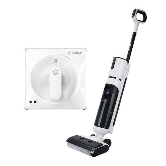 智慧乾濕兩用洗地機+i擦RS7 Plus 擦窗機器人